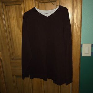 Large men’s red long sleeve